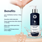 Dermistry 5% AHA 2% BHA Exfoliating D Tan Detan Acne Removal Body Wash For Oily All and Strawberry Skin | Grocsy