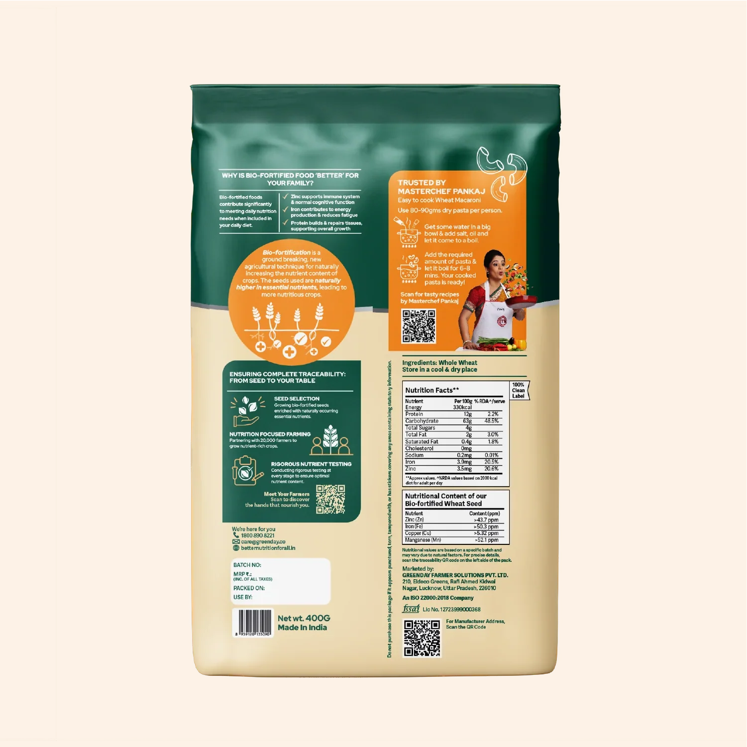 Better Nutrition Biofortified Macaroni / Wheat Pasta | Grocsy