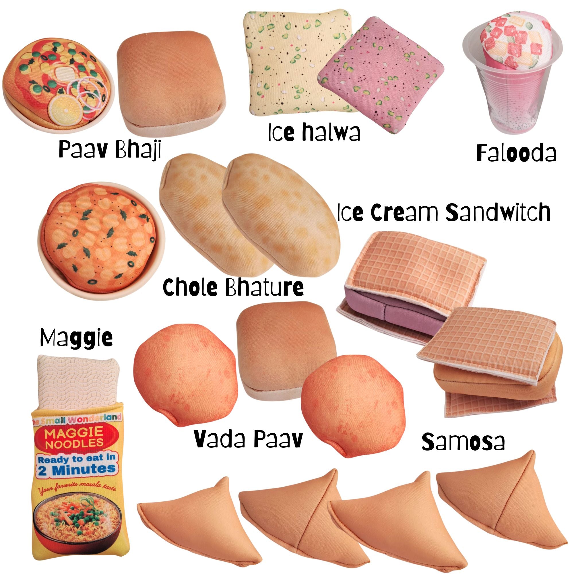 The Small Wonderland Aamchi Mumbai Pretend Play Food Toys- Indian food inspired kitchen toys | Grocsy