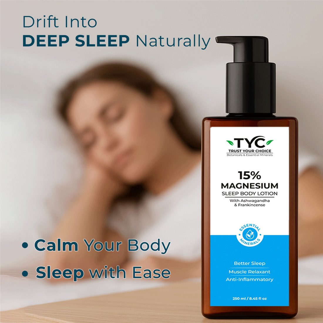 TYC 15% Magnesium Sleep Body Lotion | Grocsy