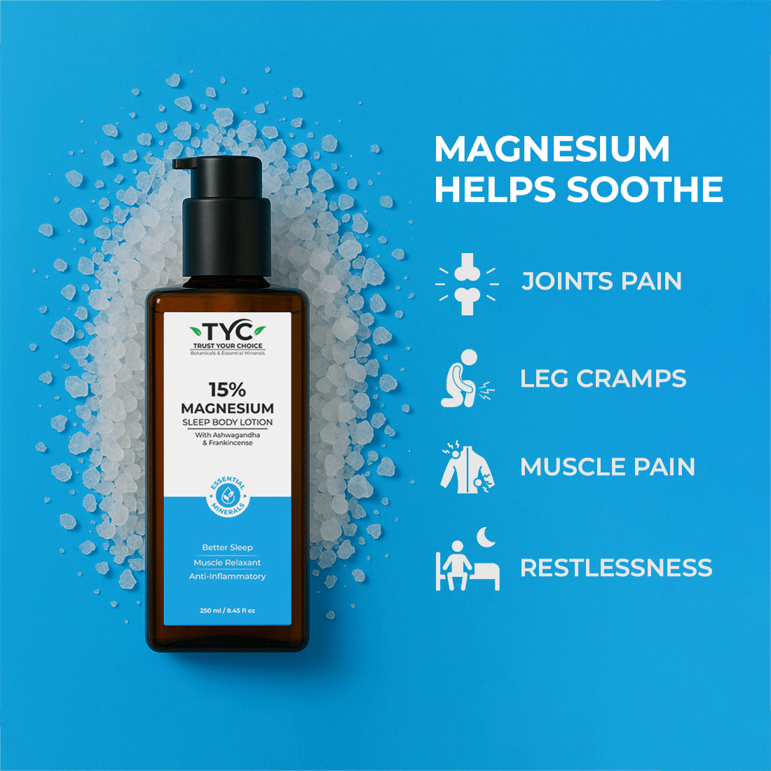 TYC 15% Magnesium Sleep Body Lotion | Grocsy