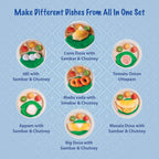 The Small Wonderland Mahabali set-33 Piece Set south Indian food inspired pretend play food set | Grocsy