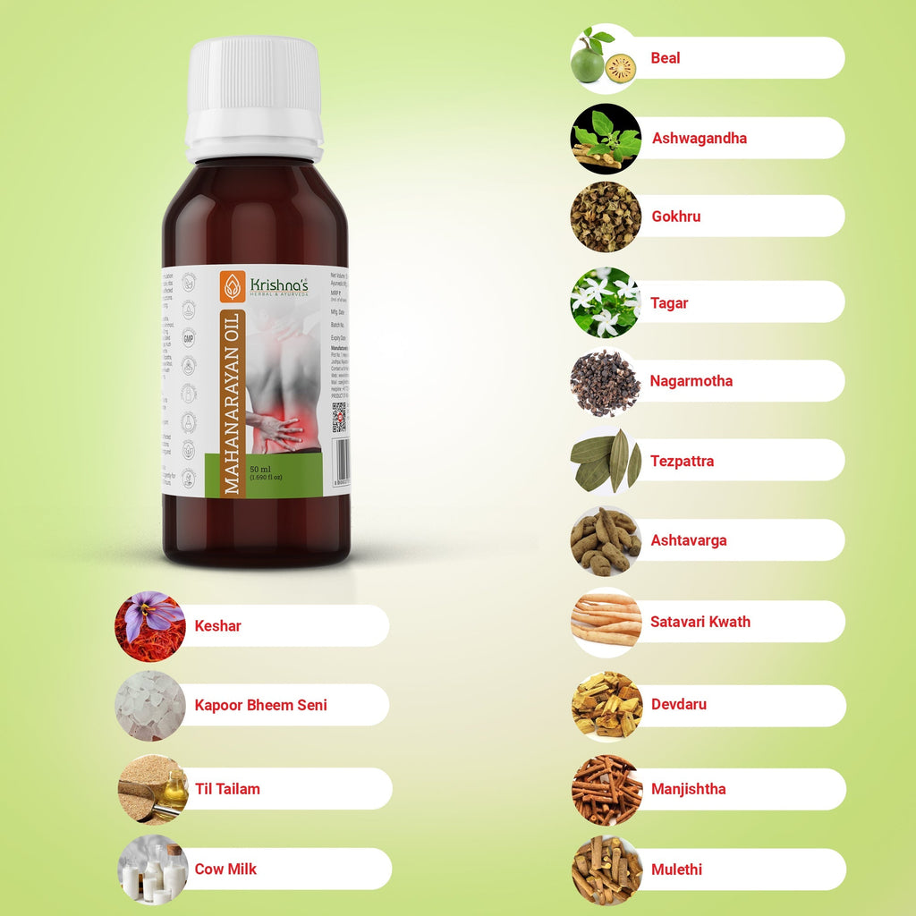 Krishna'S Herbal & Ayurveda Mahanarayan Oil | Grocsy