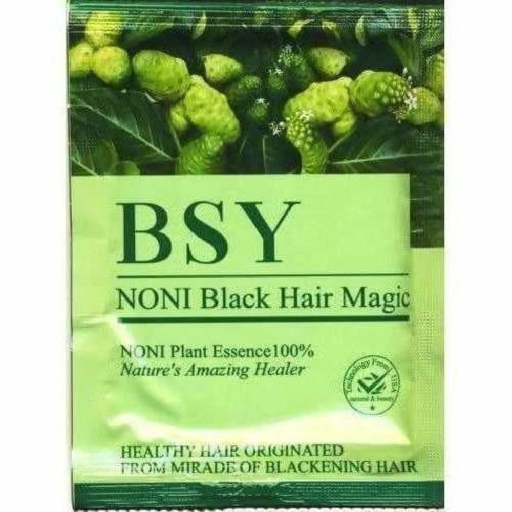 Noni Black Hair Magic Shampoo Pack of 3 (Black), 20ml | Grocsy