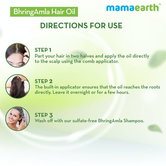 Mamaearth Bhringamla Hair Oil For Intense Hair Treatment | Grocsy