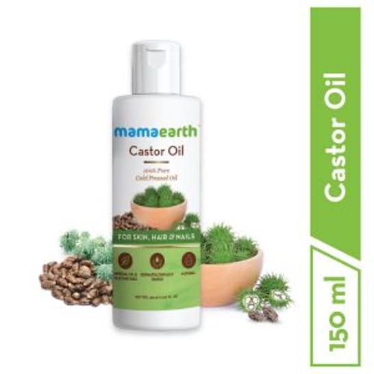 Mamaearth Castor Oil For Skin , Hair and Nails | Grocsy
