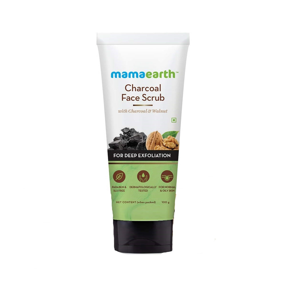 Mamaearth Charcoal Face Scrub For Deep Exfoliation | Grocsy