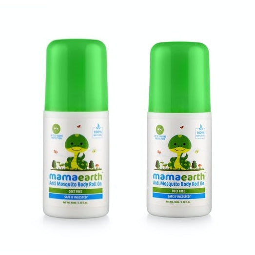 Mamaearth Natural Anti Mosquito Body Roll On For Kids with Citronella Eucalyptus & Lemongrass Oil | Grocsy