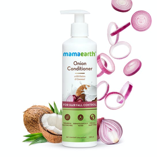 Mamaearth Onion Conditioner For Hair Fall Control | Grocsy