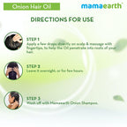 Mamaearth Onion Hair Oil With Onion & Redensyl For Hair Fall Control | Grocsy