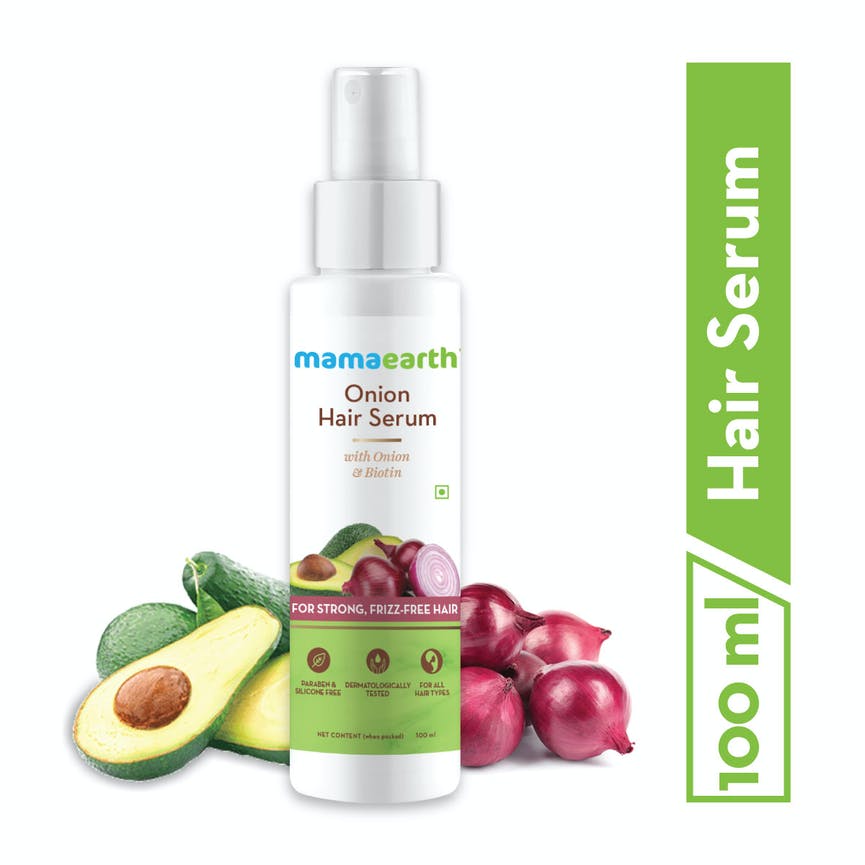 Mamaearth Onion Hair Serum & Onion Hair Mask | Grocsy