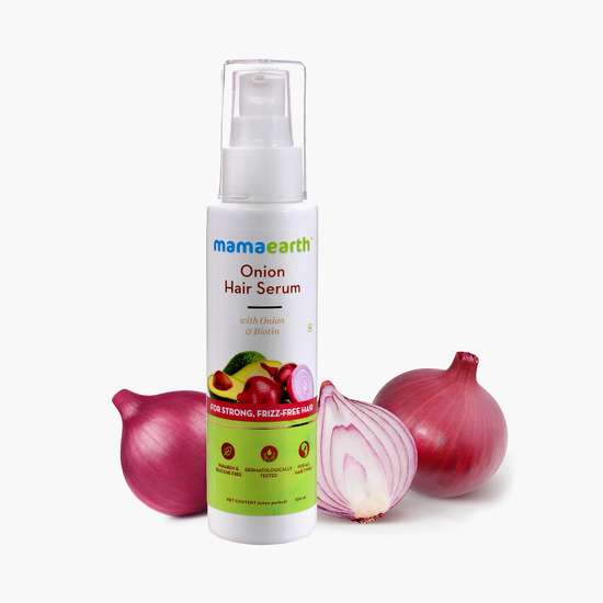 Mamaearth Onion Hair Serum & Onion Hair Mask | Grocsy