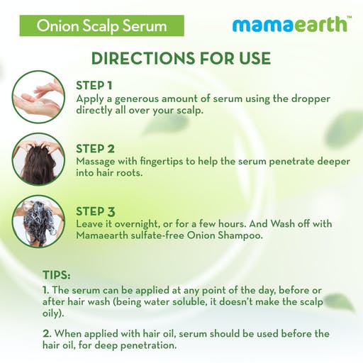 Mamaearth Onion Scalp Serum For Healthy Hair Growth | Grocsy