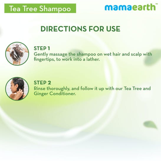Mamaearth Tea Tree Anti Dandruff Shampoo For Dandruff Free Hair | Grocsy