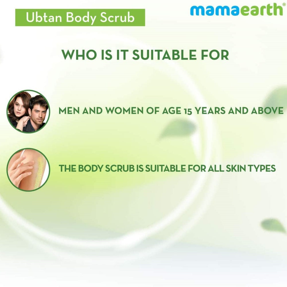 Mamaearth Ubtan Body Scrub with Turmeric & Saffron for Tan Removal | Grocsy