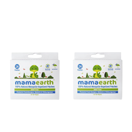 Mamaearth Natural Repellent Mosquito Patches for Babies, 24 pcs | Grocsy