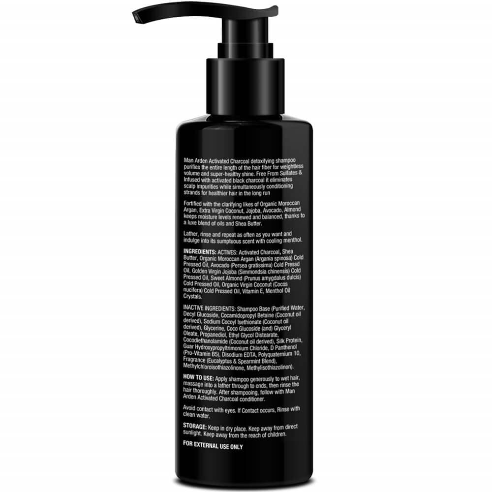 Man Arden Activated Charcoal Shampoo With Argan Oil | Grocsy