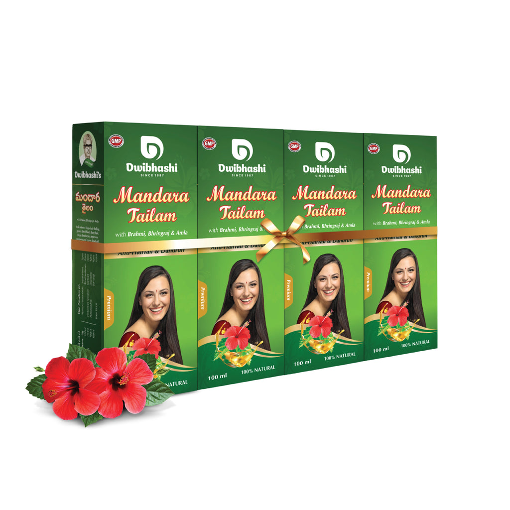 Dwibhashi Mandara Tailam | Grocsy