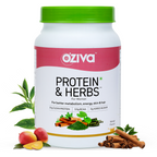 OZiva Protein & Herbs for Women - Protein Powder to Reduce Body Fat, Manage Weight & Metabolism, No Added Sugar | Grocsy