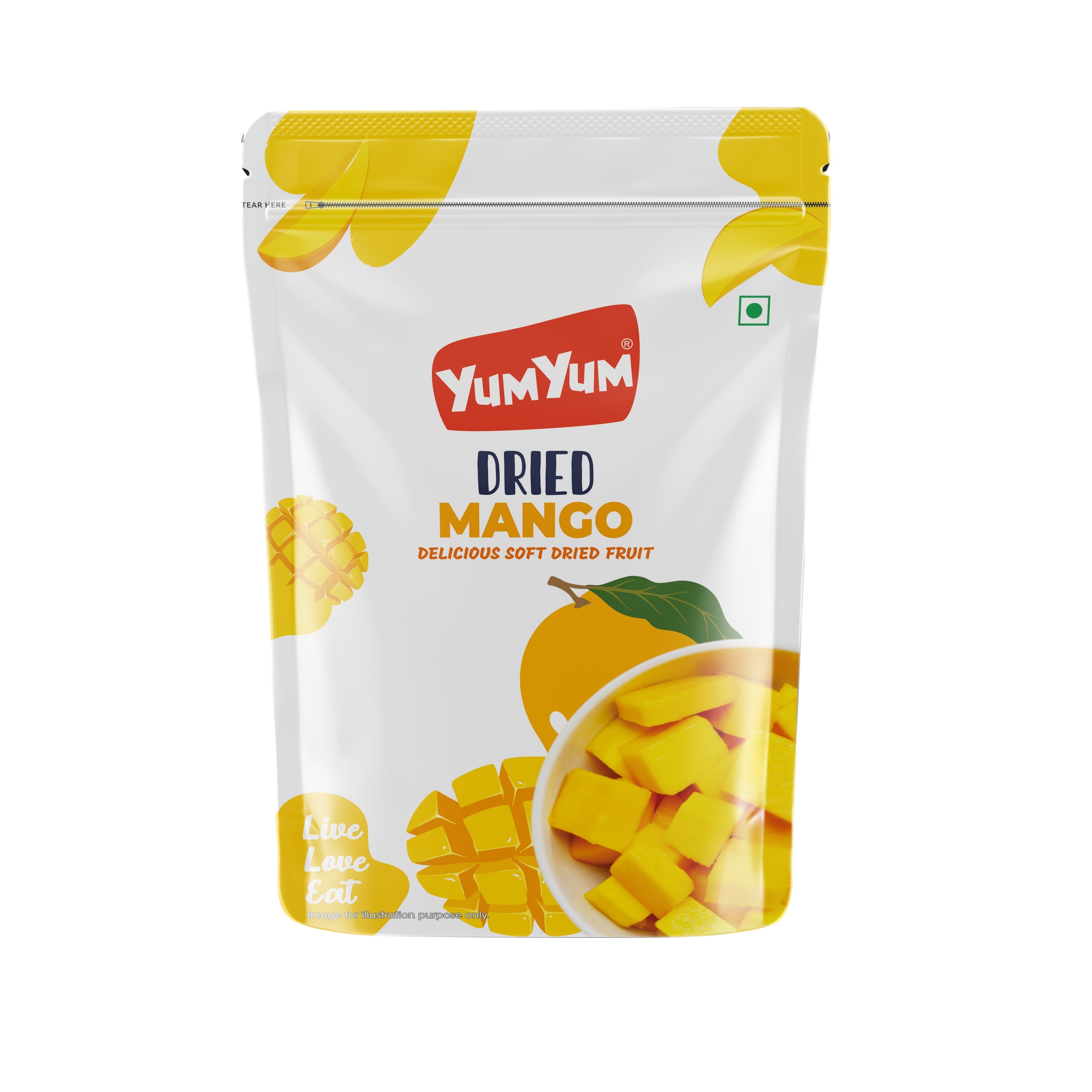 Yum Yum Dried Mango Pouch | Grocsy