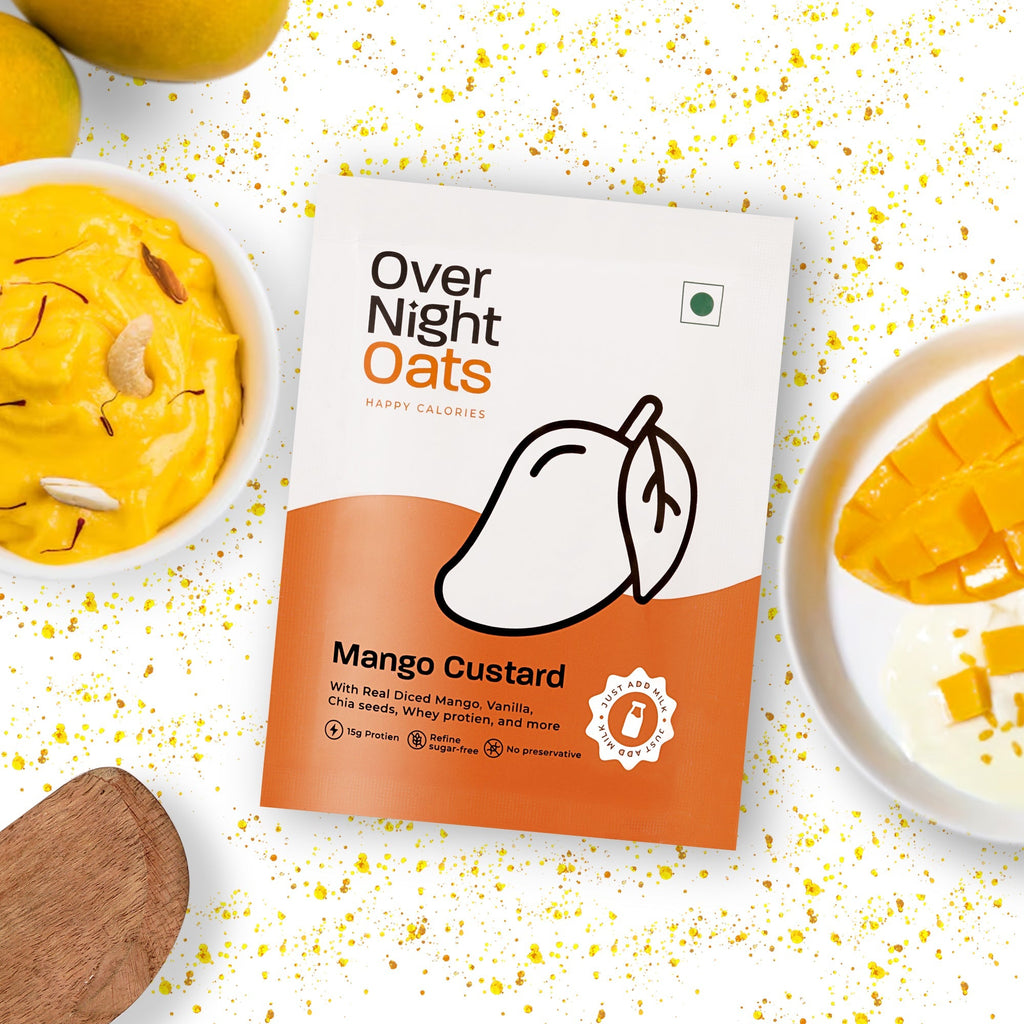 OverNightOats Mango Custard | Grocsy