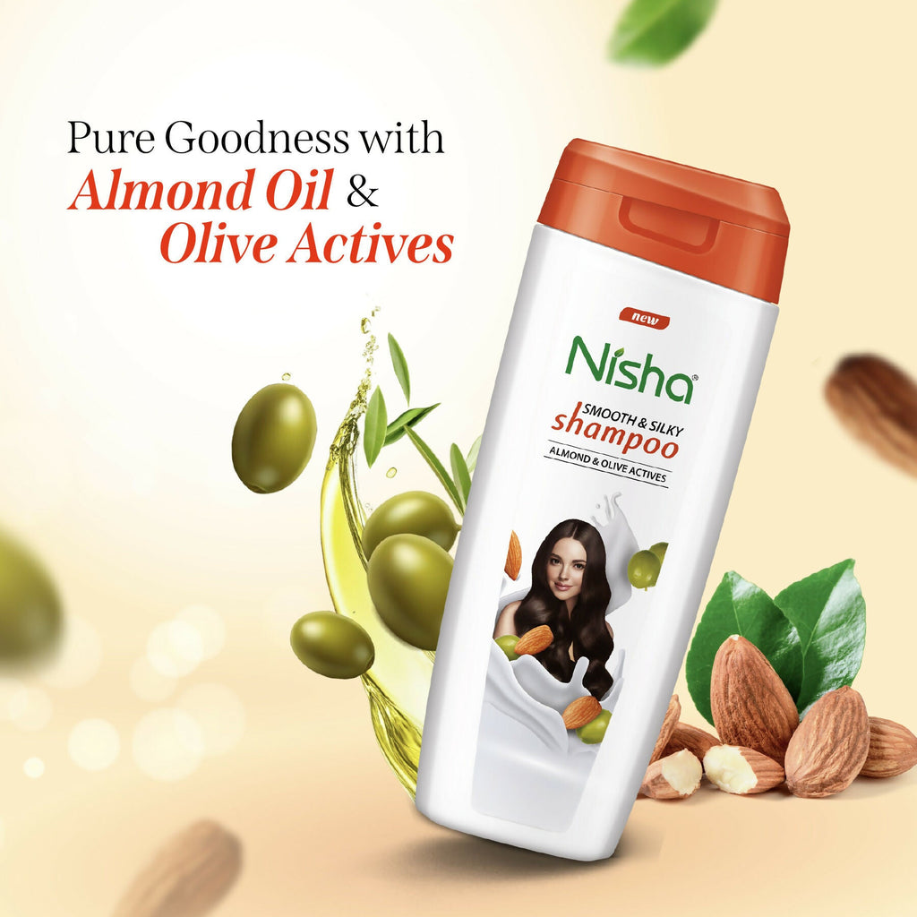 Nisha Almond And Olive Shampoo For Women & Men | Grocsy
