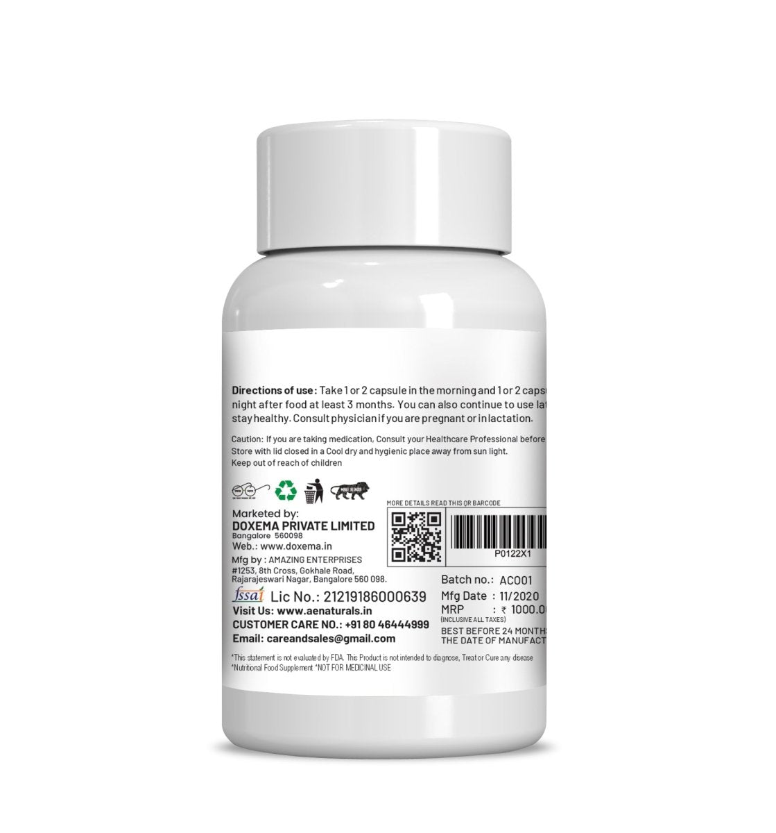 Ae Naturals Marine Nano Collagen Capsules | Grocsy