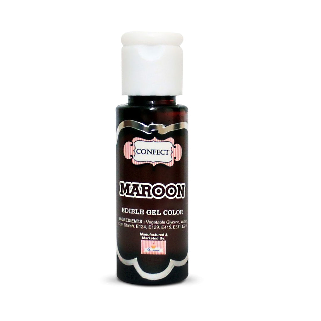 Confect Maroon | Edible Gel Color | Grocsy