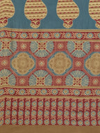 Yufta Maroon and Beige Printed Saree | Grocsy