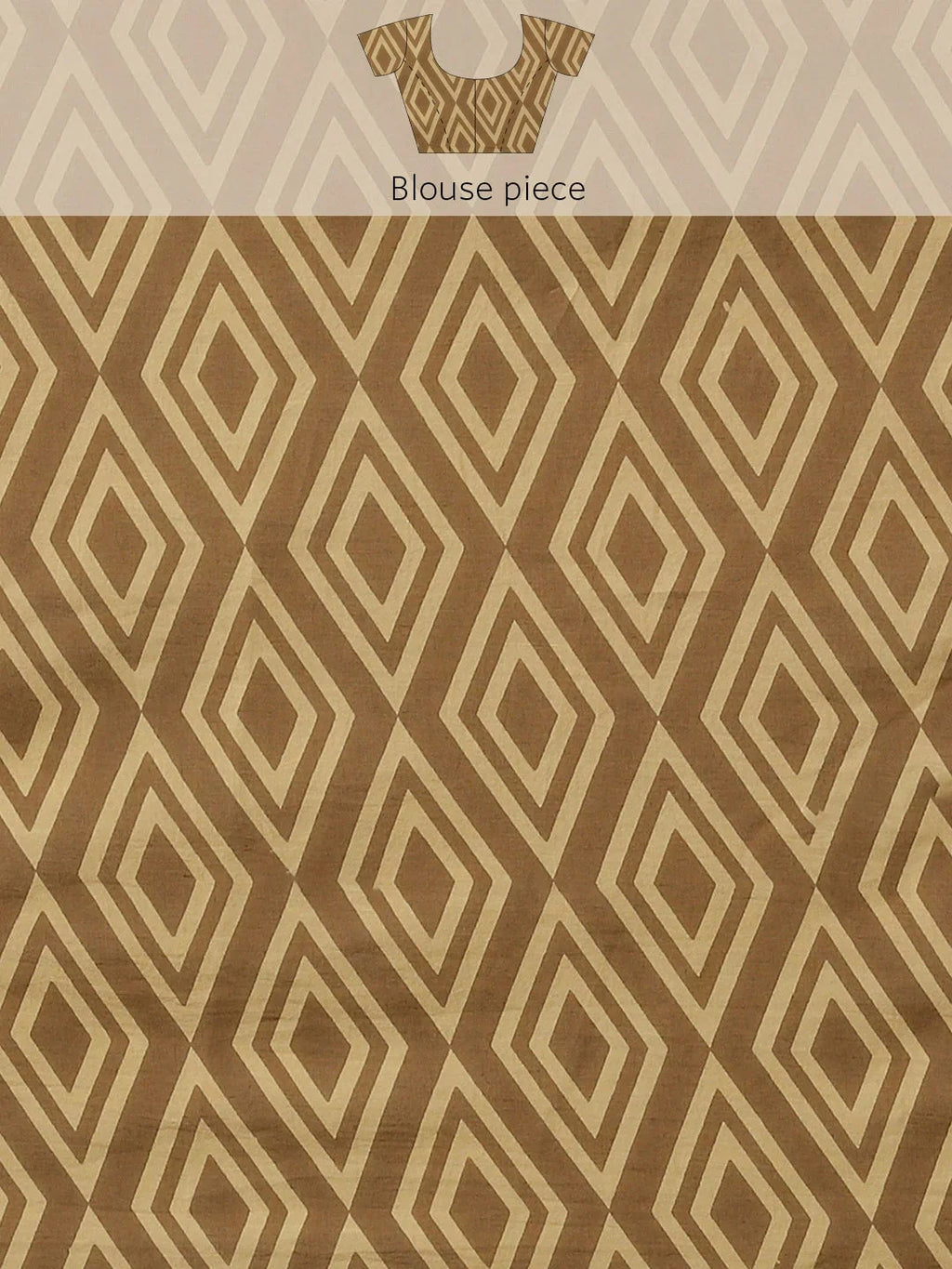 Yufta Maroon and Beige Printed Saree | Grocsy