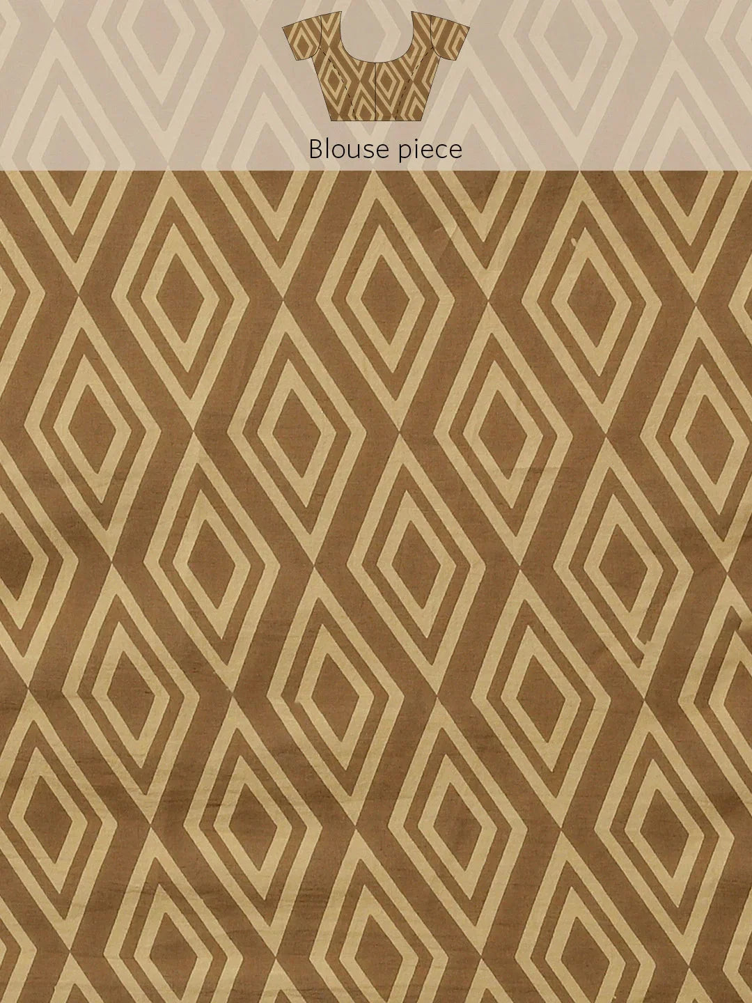 Yufta Maroon and Beige Printed Saree | Grocsy