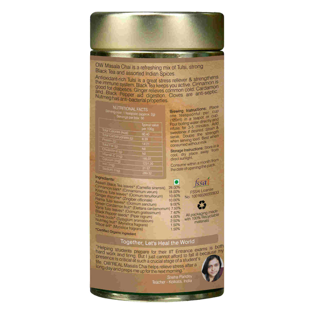 Organic Wellness Masala Chai Tin | Grocsy