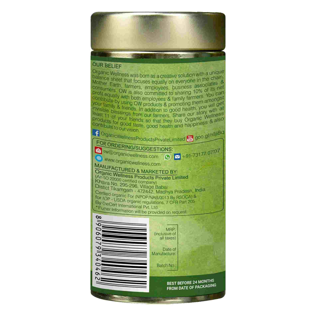 Organic Wellness Mashallah Green Tea Classic Tin Pack | Grocsy