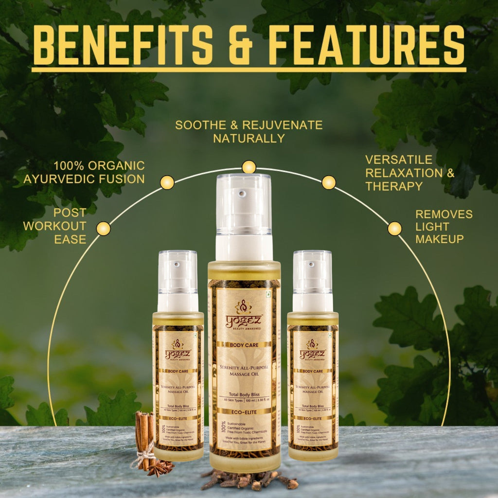 Yogez Serenity All-Purpose Massage Oil | Grocsy