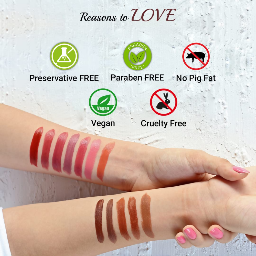 Iba Long Stay Matte Lipstick - M03 Toffee Brown | Grocsy