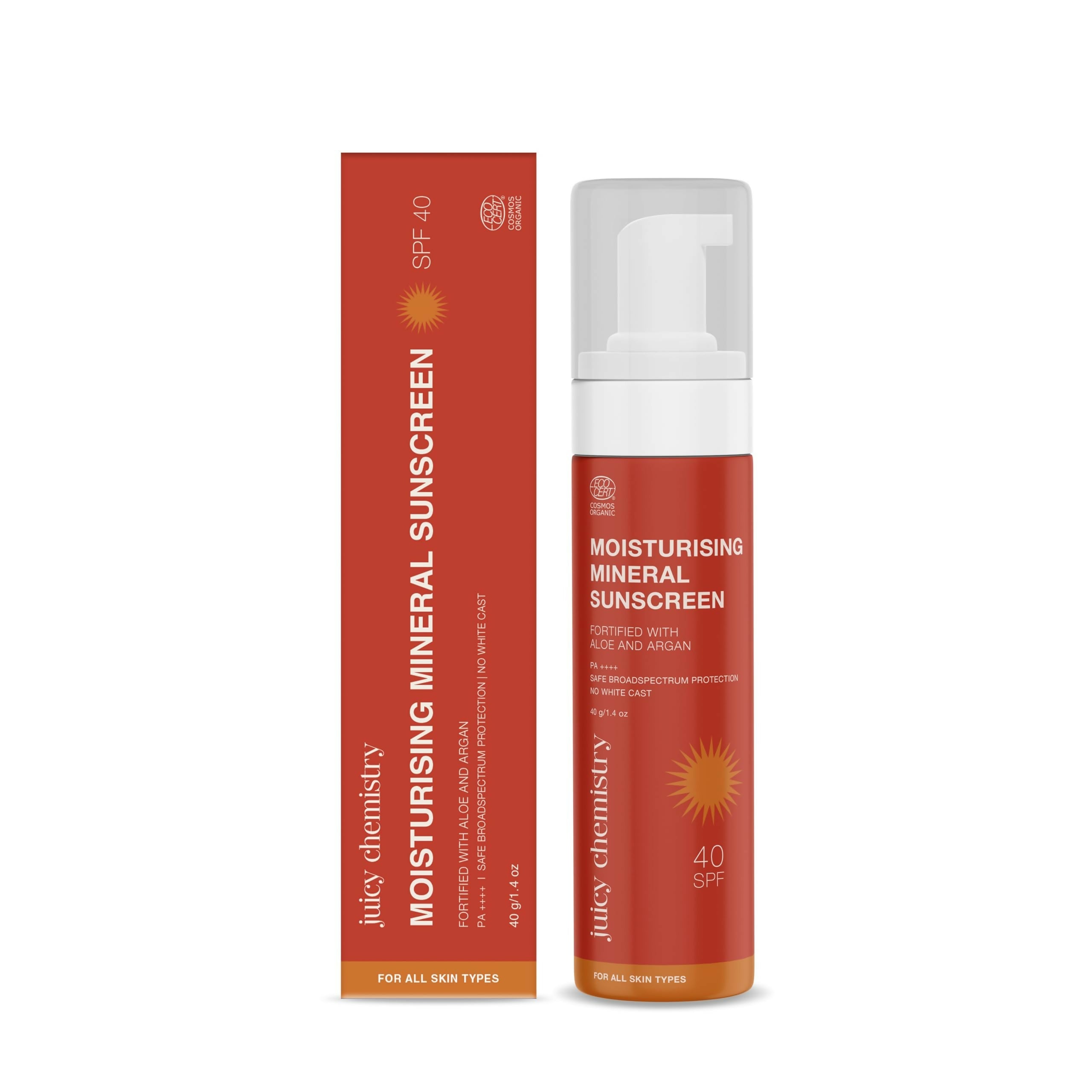 Juicy Chemistry Moisturising Mineral Sunscreen SPF 40 | Grocsy