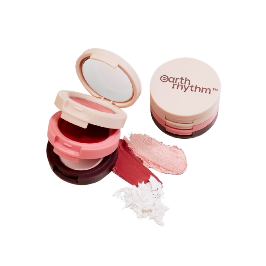 Earth Rhythm Dab Set 3-In-1 Face Palette - Cosmopolitan | Grocsy