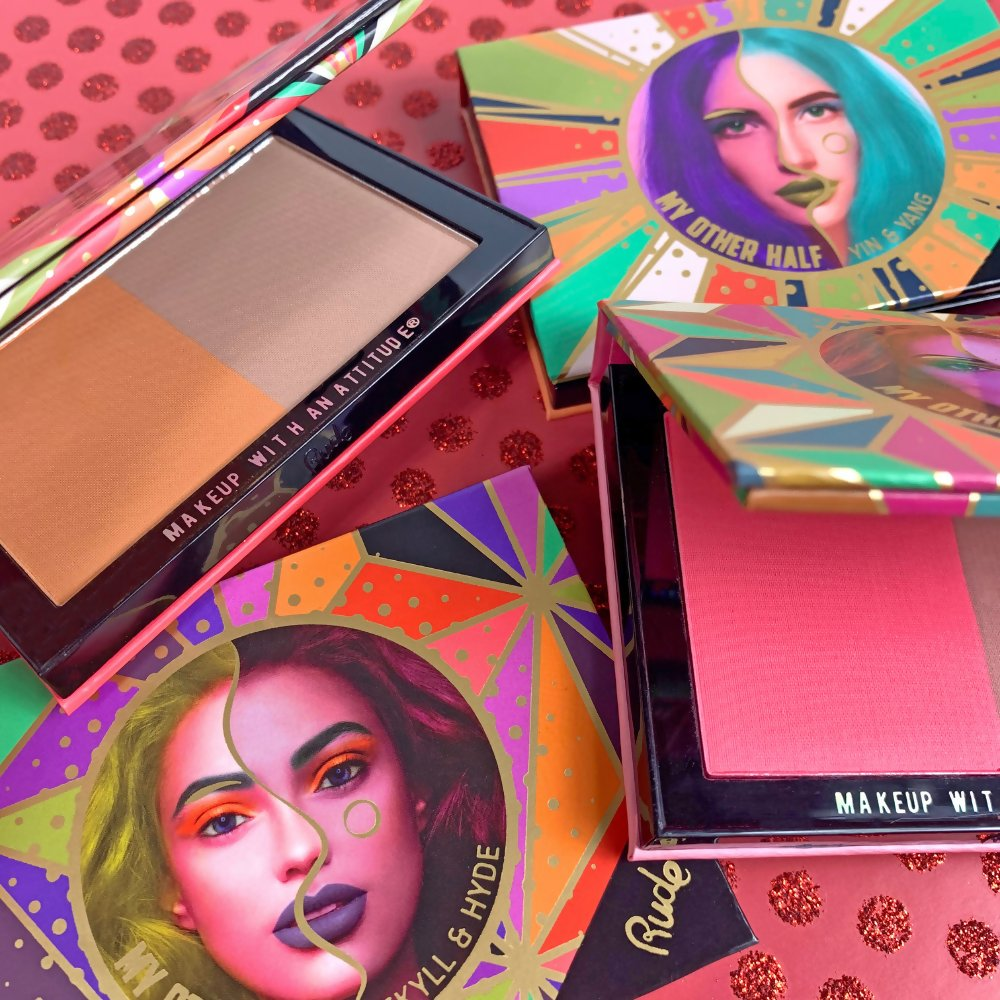 Rude Cosmetics My Other Half Duo Shade Face Palette - Double Faced | Grocsy