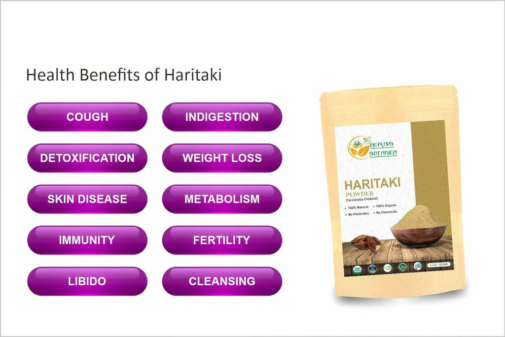 Herbs Botanica Pure Natural Haritaki Powder | Grocsy