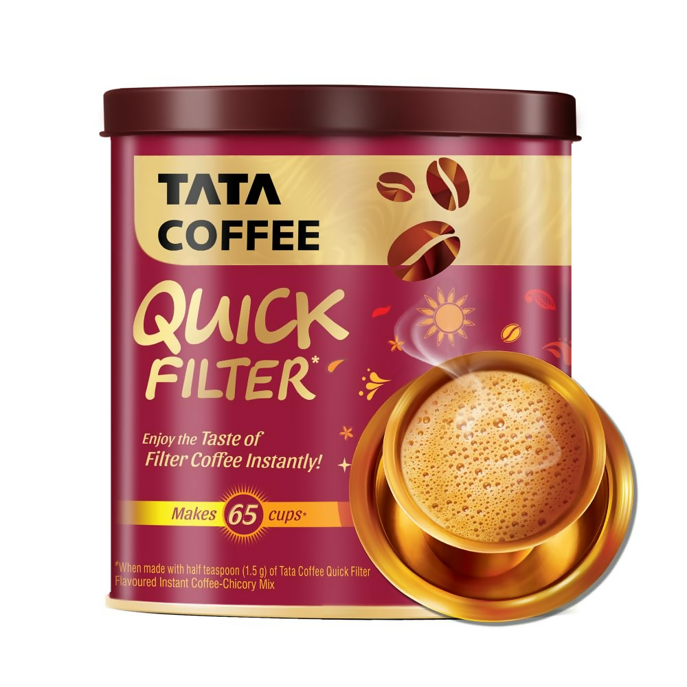 Tata Coffee Quick Filter Coffee Powder Tin | Grocsy