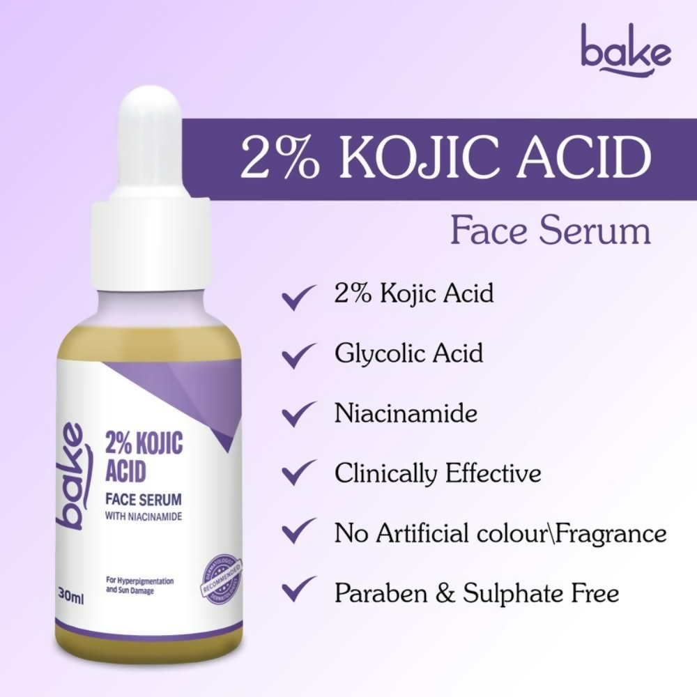Bake 2% Kojic Acid Face Serum With Niacinamide | Grocsy