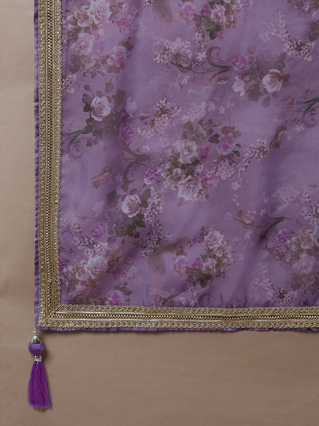 House of Panchhi Lavender Organza Floral Printed Lehenga choli & Dupatta | Grocsy