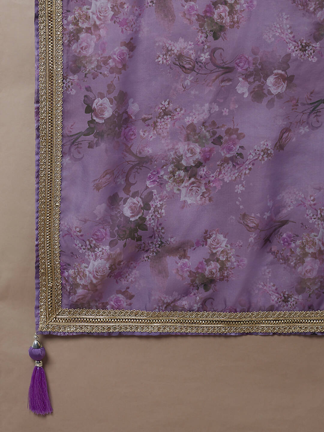 House of Panchhi Lavender Organza Floral Printed Lehenga choli & Dupatta | Grocsy