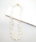 Bling Accessories Baroque Pearl Glass Long T Bar Necklace | Grocsy