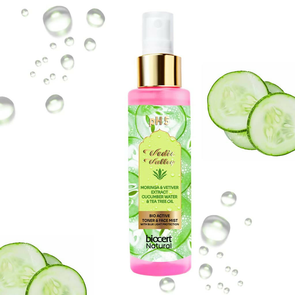 Vedic Valley Face Mist & Toner With Blue Light Filters Moringa & Vetiver | Grocsy