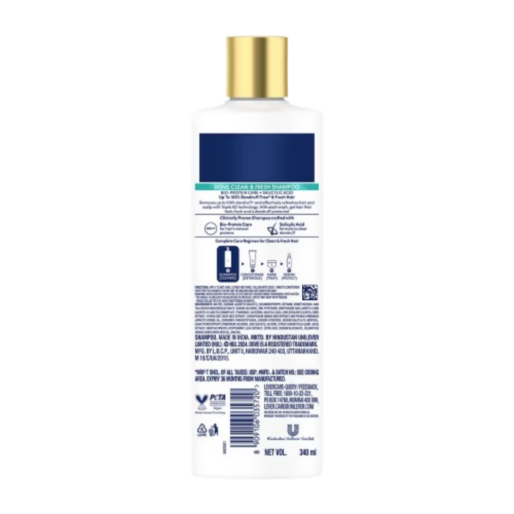 Dove Dandruff Clean & Fresh Shampoo for Clincally Proven | Grocsy