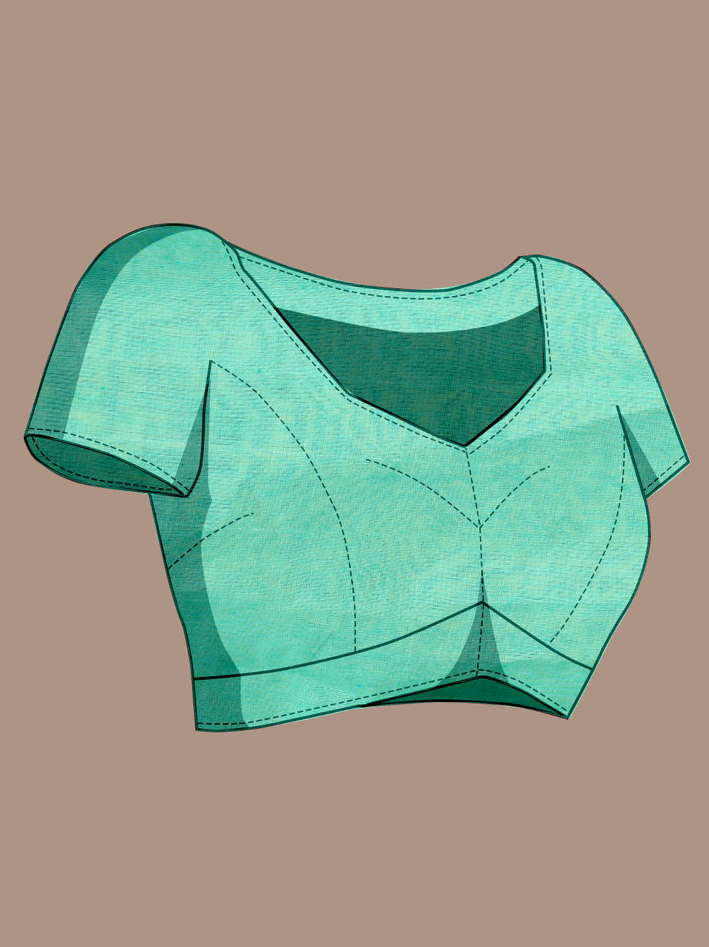 Vedant Vastram Banarasi Silk Fashion Saree - Seegreen | Grocsy