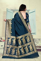 Vedant Vastram Litchi Silk Designer Banarasi Saree - Morpich | Grocsy