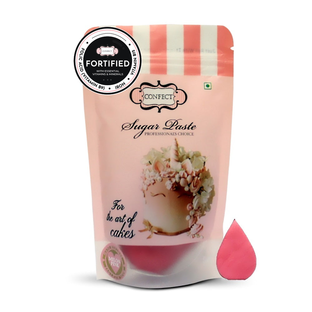 Confect Melon Pink Fondant | Edible Nutritional Sugarpaste | Grocsy