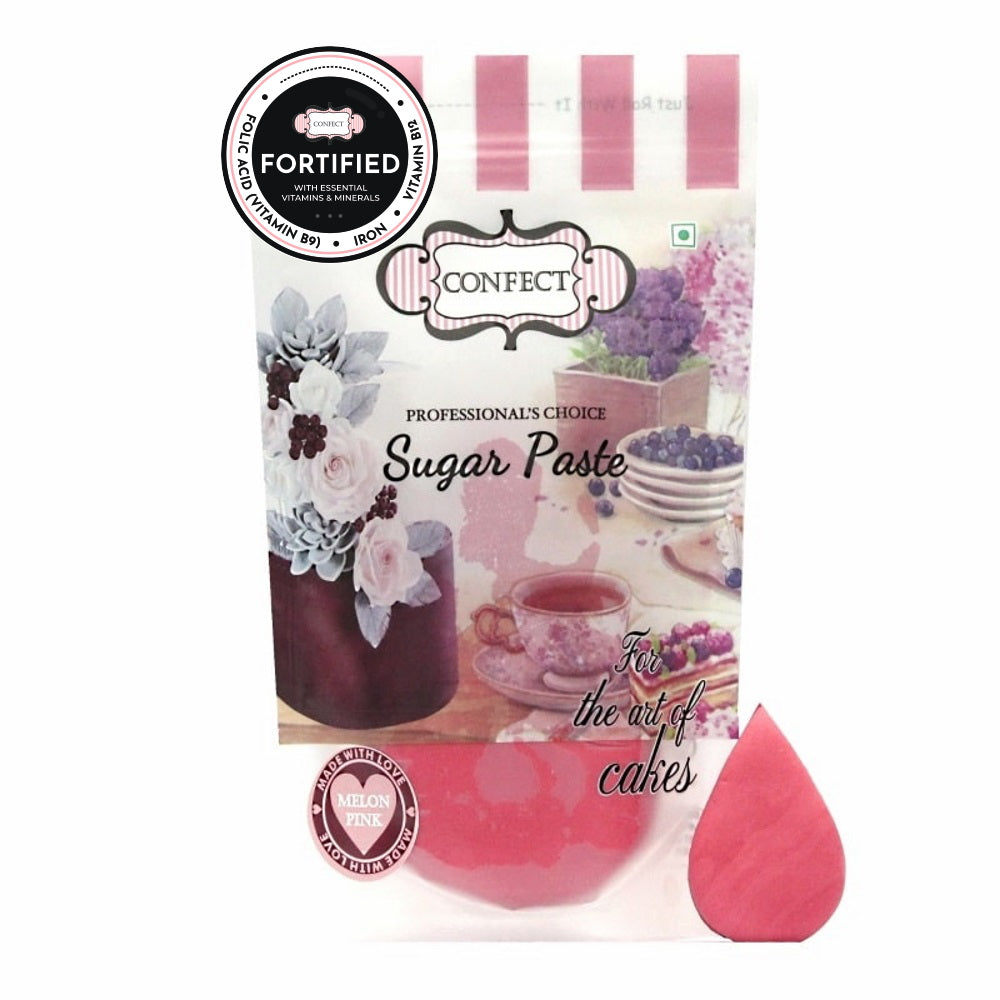 Confect Melon Pink Fondant | Edible Nutritional Sugarpaste | Grocsy